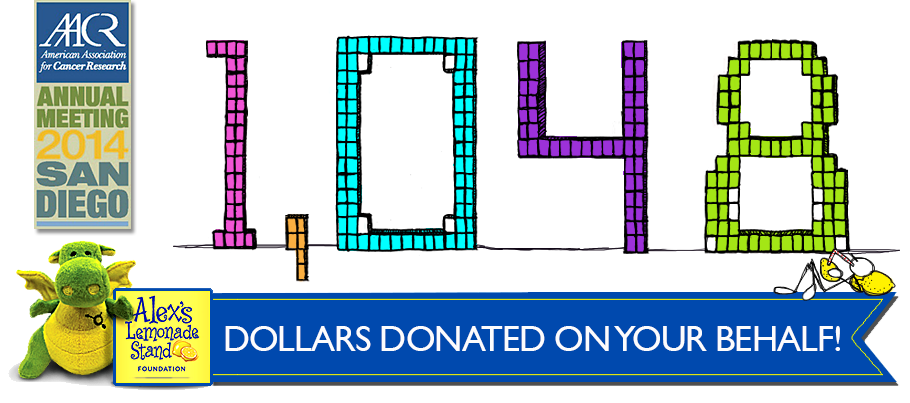 Visit us at AACR 2014 and help us donate towards childhood cancer!